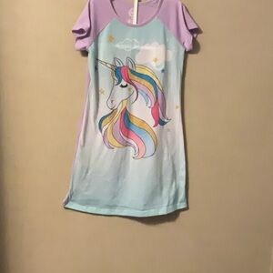 Wonder Nation Unicorn Nightgown - Purple and Blue